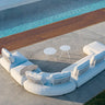 Outdoor sofa set with weather-resistant cushions | 户外沙发套装,配有耐候座垫 | 户外梳化套裝,配有耐候座墊