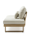 Outdoor sofa with weather-resistant cushions | 户外沙发,配有耐候座垫 | 户外梳化,配有耐候座墊