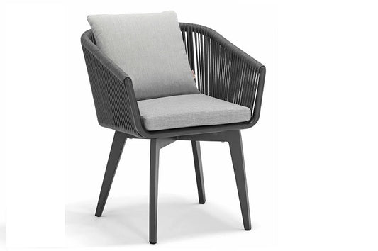 Couture Jardin | Diva | Outdoor Dining Chair -- Anthracite Color