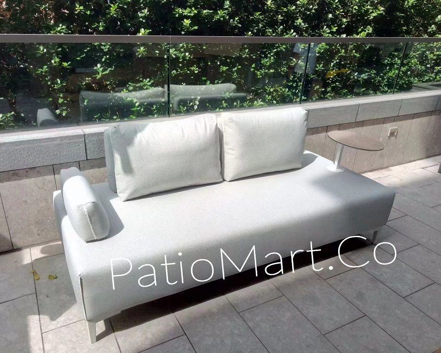 Couture Jardin | Flexi | Outdoor Multi Function Armless Chair / Flax Leather