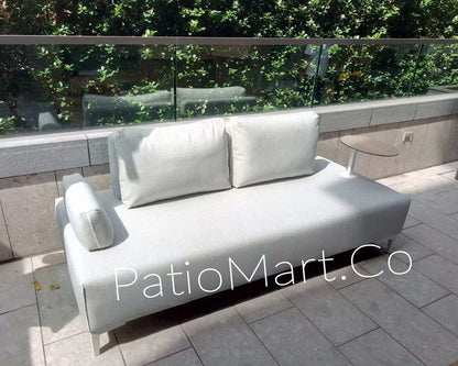Couture Jardin | Flexi | Outdoor Multi Function Armless Chair / Flax Leather