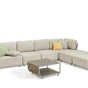 Outdoor sofa set with weather-resistant cushions | 户外沙发套装,配有耐候座垫 | 户外梳化套裝,配有耐候座墊