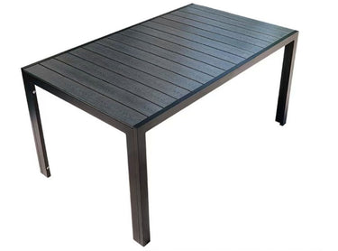 Alfresco | Abel |Outdoor Rect Table with Blake Armchair Set - Black