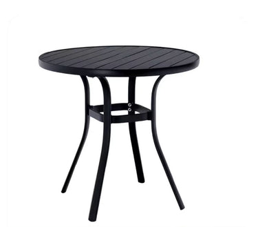 Alfresco | Donat | Outdoor Round Table with Blake Armchair Set - Black