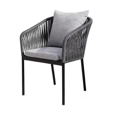 Alfresco | Abel |Outdoor Rect Table with Blake Armchair Set - Black