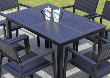 Sean Outdoor Rect Dining Set 1 -- Black