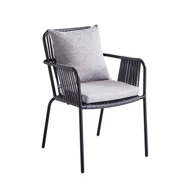 Alfresco | Gina | Outdoor Extendable Table with Loly Armchair Set - Black