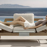 Outdoor sofa with weather-resistant cushions | 户外沙发,配有耐候座垫 | 户外梳化,配有耐候座墊