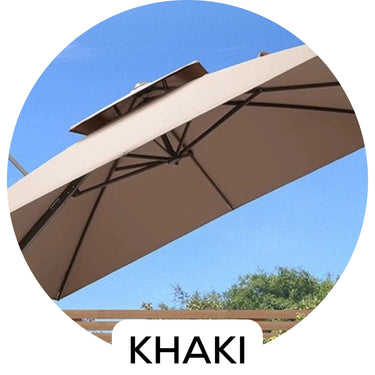 Khaki outdoor umbrella color option / 卡其色戶外太陽傘顏色選擇
