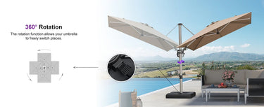 Stylish outdoor sun parasol and umbrella for garden or patio, UV-resistant | 時尚戶外太陽傘及雨傘,適合花園或露台,防紫外線 | 时尚户外太阳伞及雨伞,适合花园或露台,防紫外线