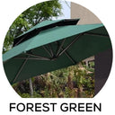 Forest green outdoor umbrella color option / 森林綠戶外太陽傘顏色選擇