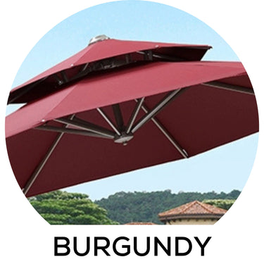 Burgundy outdoor umbrella color option / 酒紅色戶外太陽傘顏色選擇