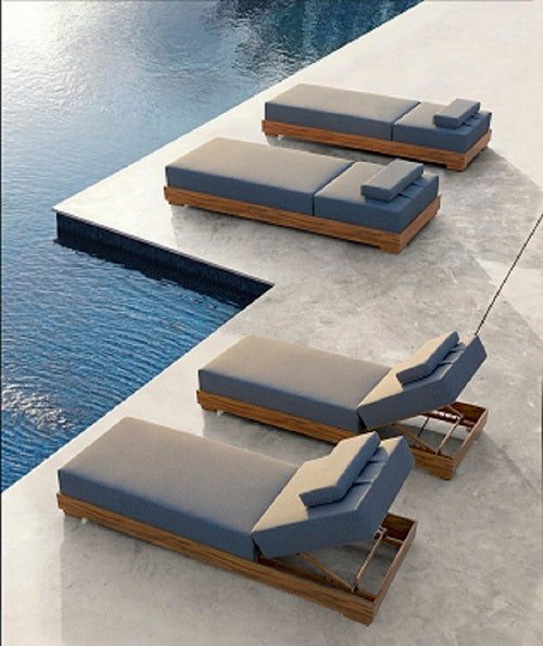 Couture Jardin | Sky | Outdoor Chaise Lounge