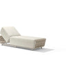 Stylish outdoor sun-lounger with adjustable backrest and weather-resistant fabric