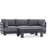 Outdoor sofa set with weather-resistant cushions | 户外沙发套装,配有耐候座垫 | 户外梳化套裝,配有耐候座墊