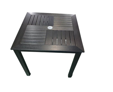 *Pre-order* Alfresco | Kuba | Outdoor Square Dining Table with Enoch Armchair Set - Black