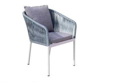 Alfresco | Anita | Outdoor Rect Table with Blake Armchair Set - White