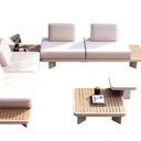 Outdoor sofa set with weather-resistant cushions | 户外沙发套装,配有耐候座垫 | 户外梳化套裝,配有耐候座墊
