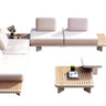 Outdoor sofa set with weather-resistant cushions | 户外沙发套装,配有耐候座垫 | 户外梳化套裝,配有耐候座墊