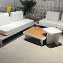 Outdoor sofa set with weather-resistant cushions | 户外沙发套装,配有耐候座垫 | 户外梳化套裝,配有耐候座墊