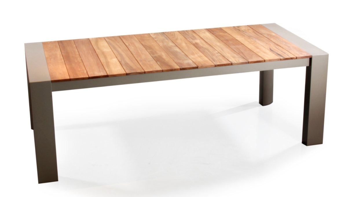 Montpelier Outdoor Aluminum Teak Wood Extendable Table and Chair Set (100% FSC® teak)