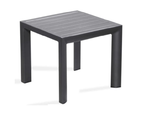 Chic Outdoor Aluminum Side Table-Champagne or Charcoal