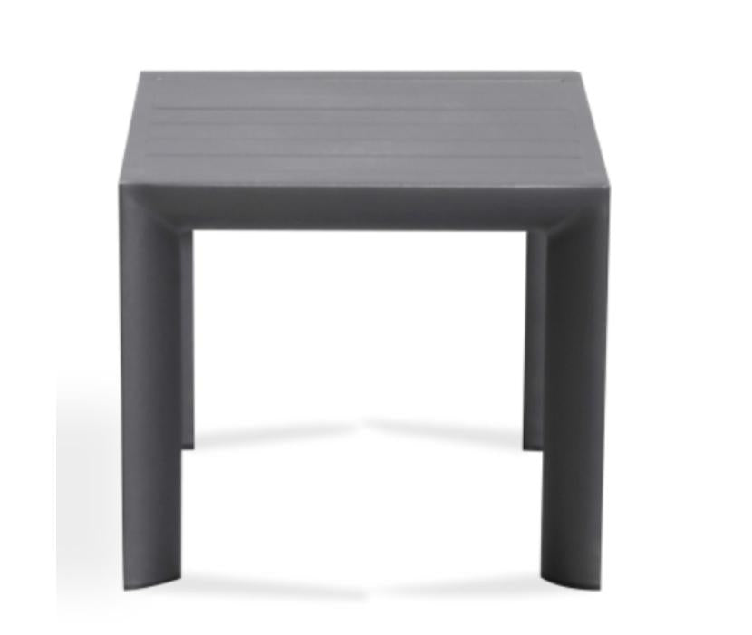 Chic Outdoor Aluminum Side Table-Champagne or Charcoal