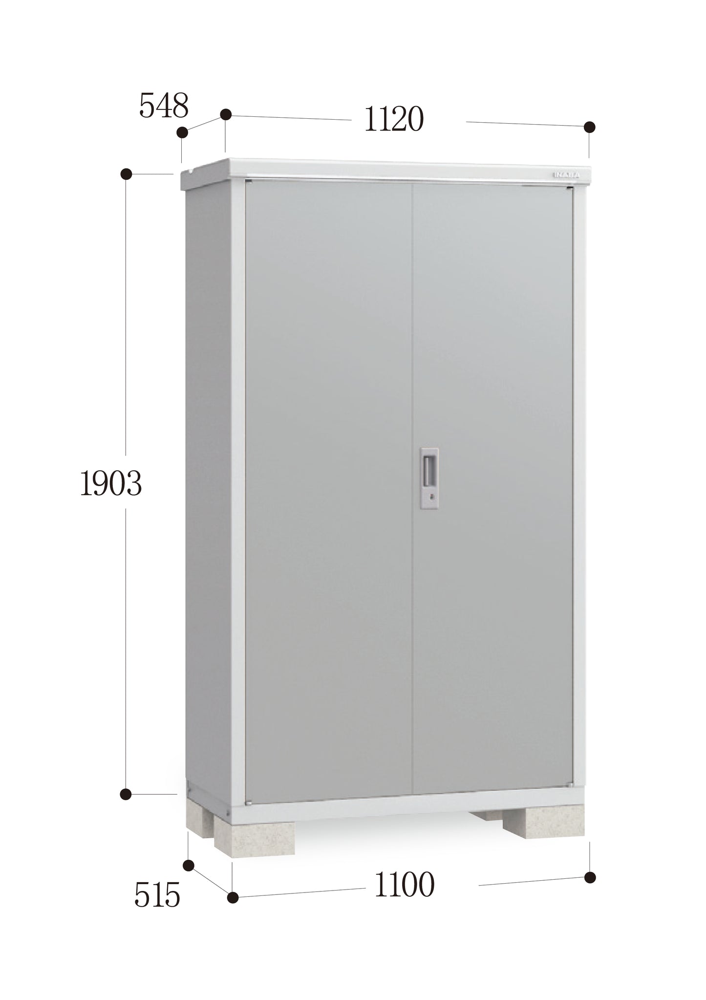 *Pre-order* Inaba Outdoor Storage BJX-115E (W1120XD548XH1903mm)1.168m3