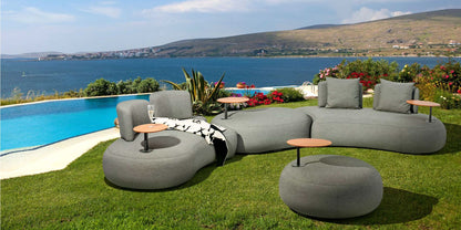 Couture Jardin | Bubbles | Outdoor Right Hand Curved Sofa