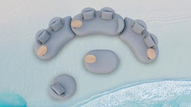 Couture Jardin | Bubbles | Outdoor Left Hand Curved Sofa