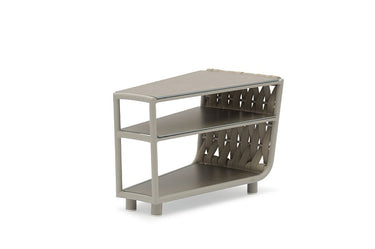 Couture Jardin Hug outdoor side table in greige color, featuring a stylish design and weather-resistant materials for outdoor use