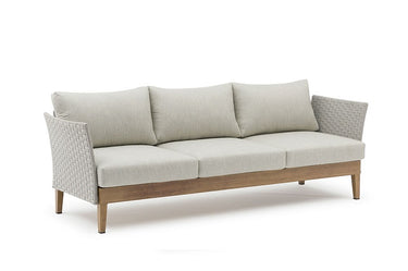 Outdoor sofa set with weather-resistant cushions | 户外沙发套装,配有耐候座垫 | 户外梳化套裝,配有耐候座墊