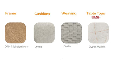 Outdoor sofa set with weather-resistant cushions | 户外沙发套装,配有耐候座垫 | 户外梳化套裝,配有耐候座墊