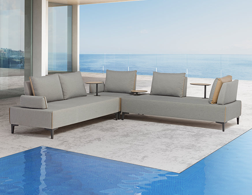Couture Jardin | Flexi | Outdoor Multi Function Sofa / Flax Leather