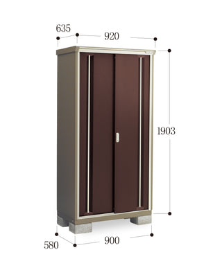 *Pre-order* Inaba Outdoor Storage Cabinets KMW-096E (W920xD635xH1903mm) 1.112m3