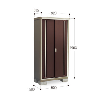 *Pre-order* Inaba Outdoor Storage Cabinets KMW-096E (W920xD635xH1903mm) 1.112m3