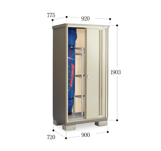 *Pre-order* Inaba Outdoor Storage Cabinets KMW-097E (W920xD775xH1903mm) 1.357m3
