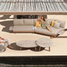 Outdoor sofa set with weather-resistant cushions | 户外沙发套装,配有耐候座垫 | 户外梳化套裝,配有耐候座墊