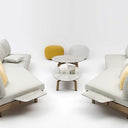 Outdoor sofa set with weather-resistant cushions | 户外沙发套装,配有耐候座垫 | 户外梳化套裝,配有耐候座墊