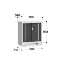 Inaba Outdoor Storage Cabinet, made in Japan, weather-resistant design for outdoor use | 日本制造 Inaba 户外储物柜,耐候设计,适用于户外 | 日本製造 Inaba 戶外儲物櫃,耐候設計,適用於戶外