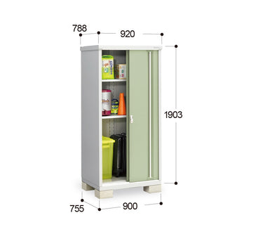 Inaba Outdoor Storage Cabinet, made in Japan, weather-resistant design for outdoor use | 日本制造 Inaba 户外储物柜,耐候设计,适用于户外 | 日本製造 Inaba 戶外儲物櫃,耐候設計,適用於戶外