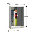 Inaba Outdoor Storage Cabinet, made in Japan, weather-resistant design for outdoor use | 日本制造 Inaba 户外储物柜,耐候设计,适用于户外 | 日本製造 Inaba 戶外儲物櫃,耐候設計,適用於戶外