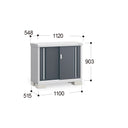 Inaba Outdoor Storage Cabinet, made in Japan, weather-resistant design for outdoor use | 日本制造 Inaba 户外储物柜,耐候设计,适用于户外 | 日本製造 Inaba 戶外儲物櫃,耐候設計,適用於戶外