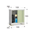 Inaba Outdoor Storage Cabinet, made in Japan, weather-resistant design for outdoor use | 日本制造 Inaba 户外储物柜,耐候设计,适用于户外 | 日本製造 Inaba 戶外儲物櫃,耐候設計,適用於戶外