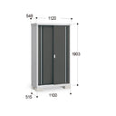 Inaba Outdoor Storage Cabinet, made in Japan, weather-resistant design for outdoor use | 日本制造 Inaba 户外储物柜,耐候设计,适用于户外 | 日本製造 Inaba 戶外儲物櫃,耐候設計,適用於戶外