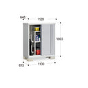 Inaba Outdoor Storage Cabinet, made in Japan, weather-resistant design for outdoor use | 日本制造 Inaba 户外储物柜,耐候设计,适用于户外 | 日本製造 Inaba 戶外儲物櫃,耐候設計,適用於戶外