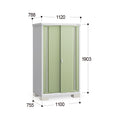 Inaba Outdoor Storage Cabinet, made in Japan, weather-resistant design for outdoor use | 日本制造 Inaba 户外储物柜,耐候设计,适用于户外 | 日本製造 Inaba 戶外儲物櫃,耐候設計,適用於戶外