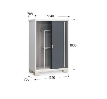 稻葉牌戶外儲物櫃MJX-137EP
(W1340xD788xH1903mm) 2.009m3 (+12% 標準安裝費)