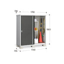 Inaba outdoor storage cabinet featuring a sleek design for outdoor use, waterproof and sun-resistant, made in Japan. / Inaba 戶外儲物櫃,適合戶外使用,防水防曬,產自日本。 / Inaba 户外储物柜,适合户外使用,防水防晒,产自日本。