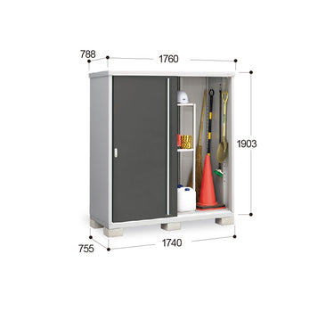 Inaba outdoor storage cabinet featuring a sleek design for outdoor use, waterproof and sun-resistant, made in Japan. / Inaba 戶外儲物櫃,適合戶外使用,防水防曬,產自日本。 / Inaba 户外储物柜,适合户外使用,防水防晒,产自日本。